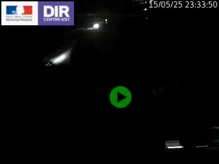 Webcam traffic à Grenoble-sud sur l'autoroute A480. Vue orientée vers l'entrée et la sortie de Grenoble