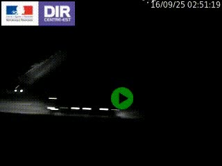 Webcam traffic à Grenoble-sud sur l'autoroute A480. Vue orientée vers l'entrée et la sortie de Grenoble