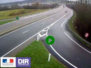 Webcam routière sur la RN6 à Auxerre, à hauteur de la sortie Monéteau, en direction de l'A6 (Gurgy)