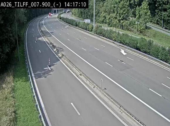 Webcam autoroute A26/E25 à Esneux, en Belgique en direction Luxembourg - BK 7.9