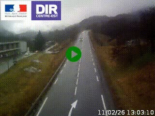 Web cam sur la N90 à Aime, en provenance de Bourg-Saint-Maurice et en direction d'Albertville