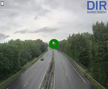 Webcam sur le périphérique de Caen (N814) à l'est de la ville, à Mondeville hauteur de la sortie 2, Presqu'île-Rives de l'Orne, au bout de l'autoroute A13