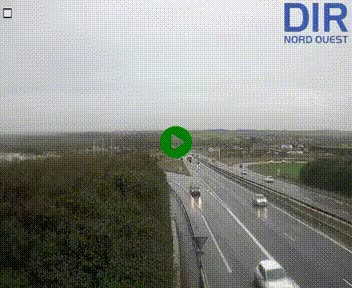Webcam au début de l'A84 sur le périphérique Ouest de Caen (N814) à hauteur de la sortie 9, Porte de Bretagne