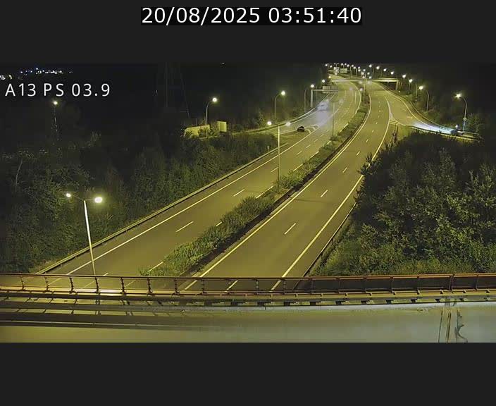 Traffic live webcam Luxembourg Differdange - A13 direction Esch-sur-Alzette - BK 3.9