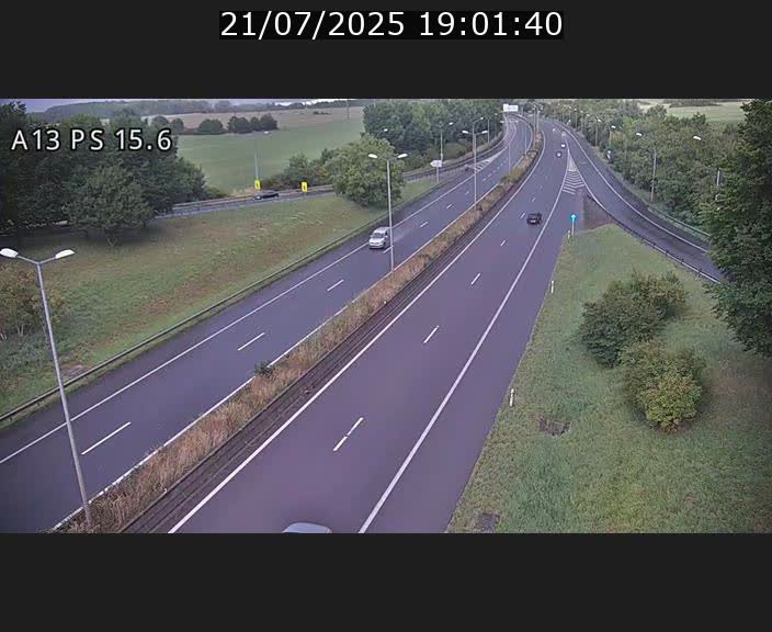 Traffic live webcam Luxembourg Kayl - A13 direction Dudelange - BK 15.6