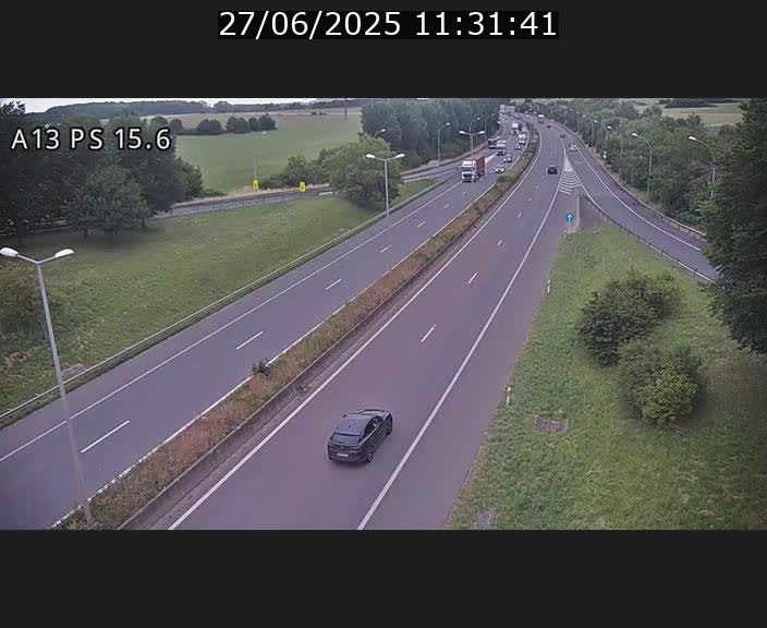 Traffic live webcam Luxembourg Kayl - A13 direction Dudelange - BK 15.6