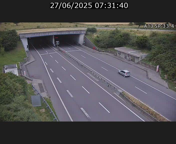 Webcam trafic sur A13 à hauteur d'Altwies en direction de Mondorf-les-bains et en provenance de l'Allemagne