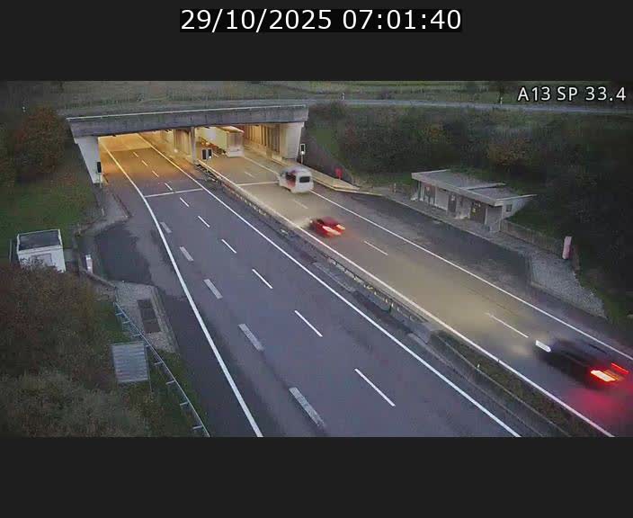 Webcam trafic sur A13 à hauteur d'Altwies en direction de Mondorf-les-bains et en provenance de l'Allemagne