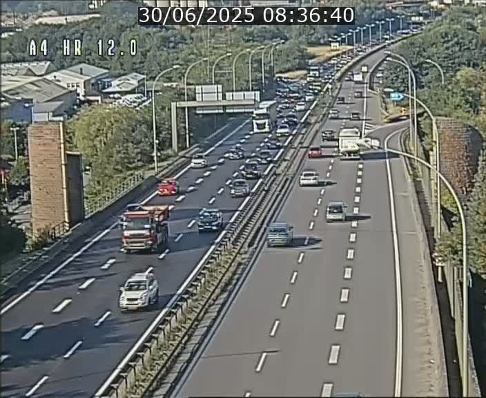 Traffic live webcam Luxembourg Jonction Foetz - A4 - BK 12.0 - direction Esch sur Alzette