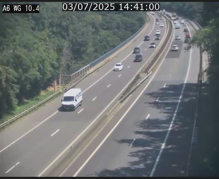 Traffic live webcam Luxembourg Mamer - A6 - BK 10.4 - direction Luxembourg/France/Allemagne