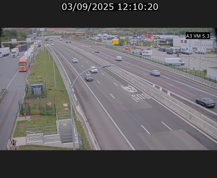 Traffic live webcam Luxembourg Aire de Berchem - A3 - BK 5 - direction France