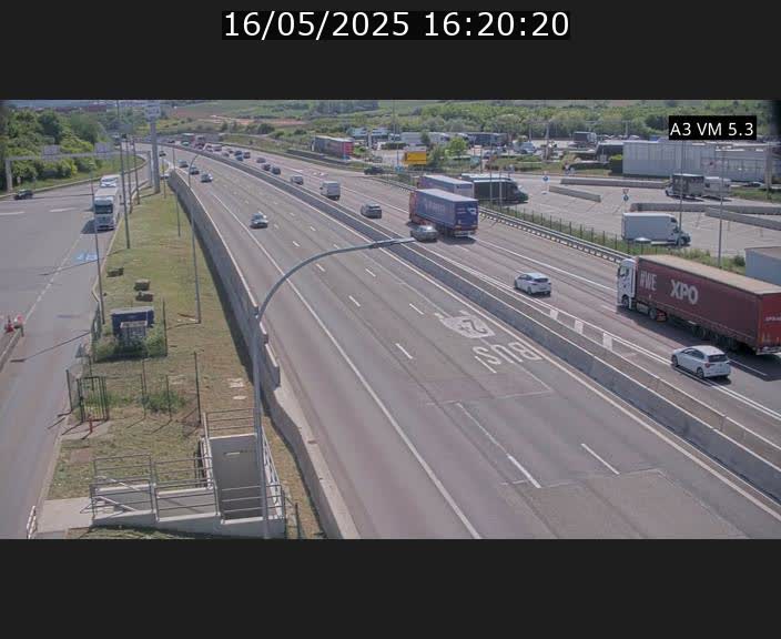 Traffic live webcam Luxembourg Aire de Berchem - A3 - BK 5 - direction France