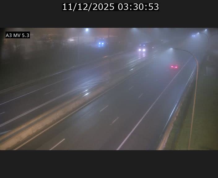 Webcam à l'Aire de Berchem au Luxembourg sur l'A3. Vue orientée vers la France