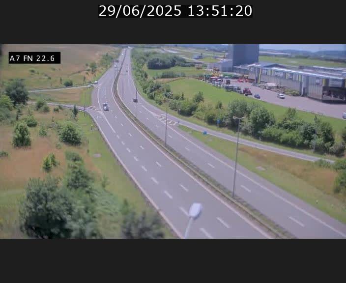 Caméra trafic Luxembourg - A7, Colmar-berg direction Mersch