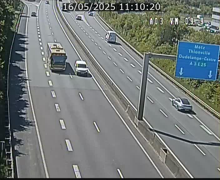 Webcam Autoroute à la Croix de Bettembourg - A3 - BK 9.9 - direction France