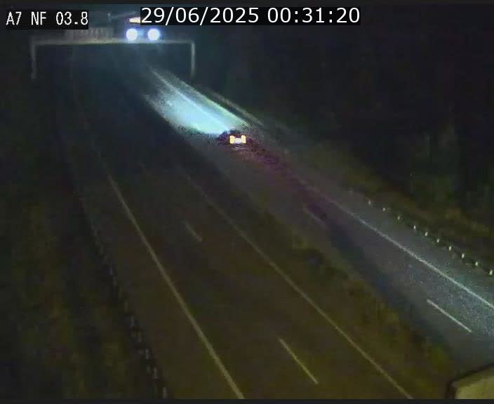 Webcam autoroute A7 au Luxembourg à la sortie du Tunnel Stafelter vers le Nord