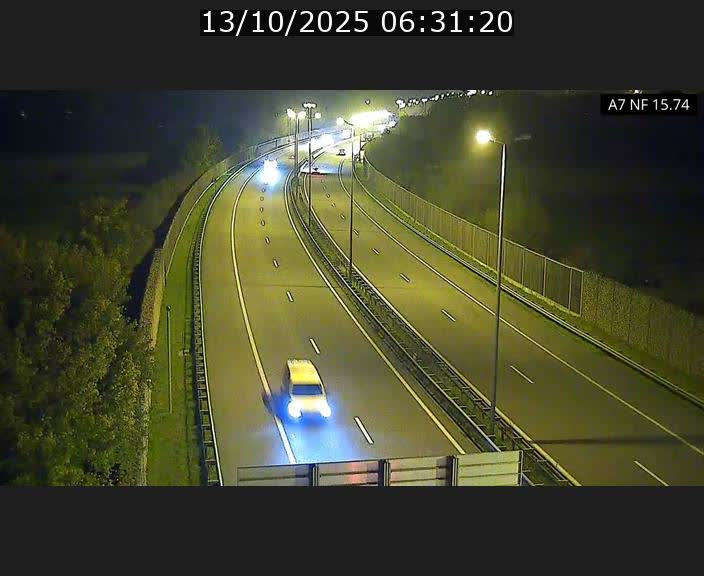 Caméra trafic Luxembourg - A7, Tunnel Mersch, entrée nord, direction Lorentzweiler
