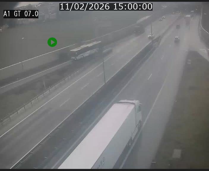 Traffic live webcam Luxembourg Cents - A1 direction Kirchberg - BK 7