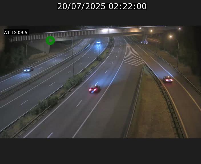 Traffic live webcam Luxembourg Jonction Grünewald - A1 direction Luxembourg-ville - BK 9.5