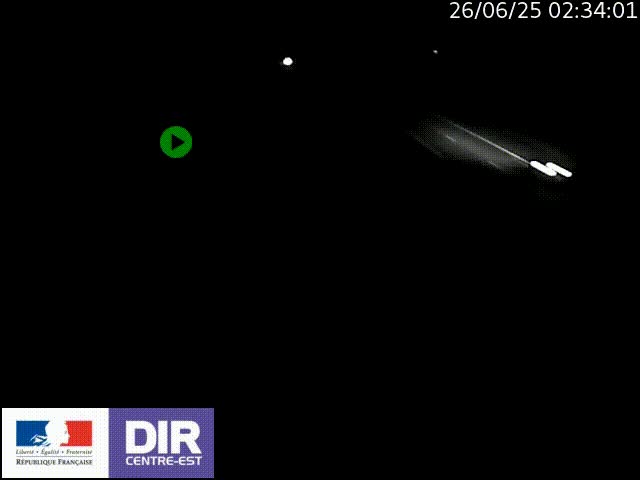 Webcam sur le contournement de Valence, sur la Nationale 7, à la jonction avec la N532, caméra orientée vers Grenoble