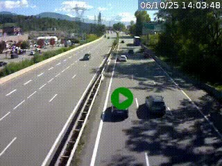 Caméra routière à hauteur des centres commerciaux et de la sortie 14 en direction d'Albertville