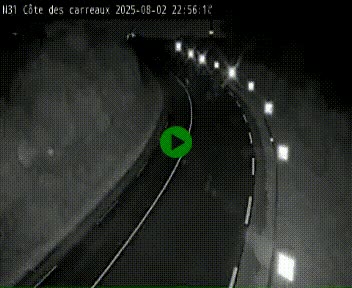 Webcam en haut de la Côte des Carreaux sur la N31 à Avesnes-en-Bray. Vue orientée vers Rouen
