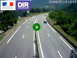 Caméra sur la Nationale 90 (N90) à La Léchère, en direction et à proximité d'Albertville