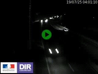 Caméra autoroute sur A6 - Valvert, près de Lyon, en direction de Paris, à hauteur de la sortie 36 Porte du Valvert