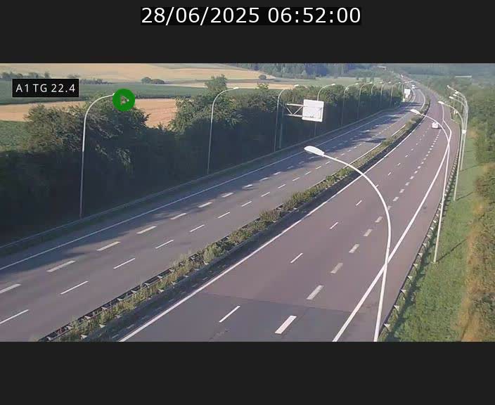 Traffic live webcam Luxembourg Flaxweiler - A1 direction Luxembourg - BK 22.4