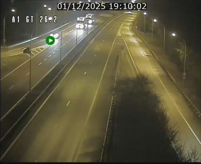 Traffic live webcam Luxembourg Grevenmacher - A1 direction Allemagne - BK 26.2