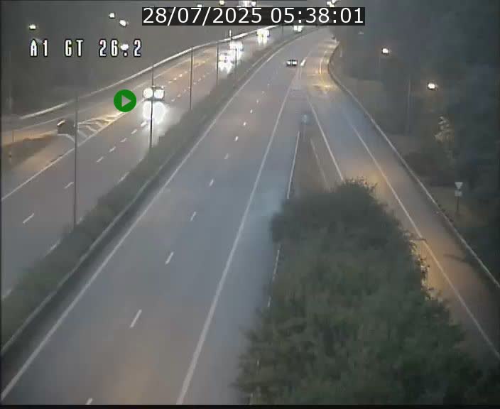 Traffic live webcam Luxembourg Grevenmacher - A1 direction Allemagne - BK 26.2