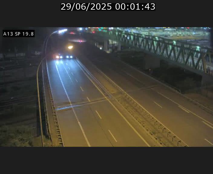 Traffic live webcam Luxembourg Croix de Bettembourg - A13 direction Esch-sur-Alzette - BK 19.8