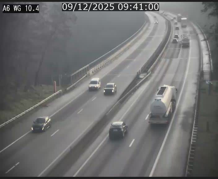 Traffic live webcam Luxembourg Mamer - A6 - BK 10.4 - direction Luxembourg/France/Allemagne