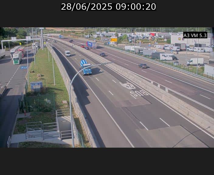 Traffic live webcam Luxembourg Aire de Berchem - A3 - BK 5 - direction France