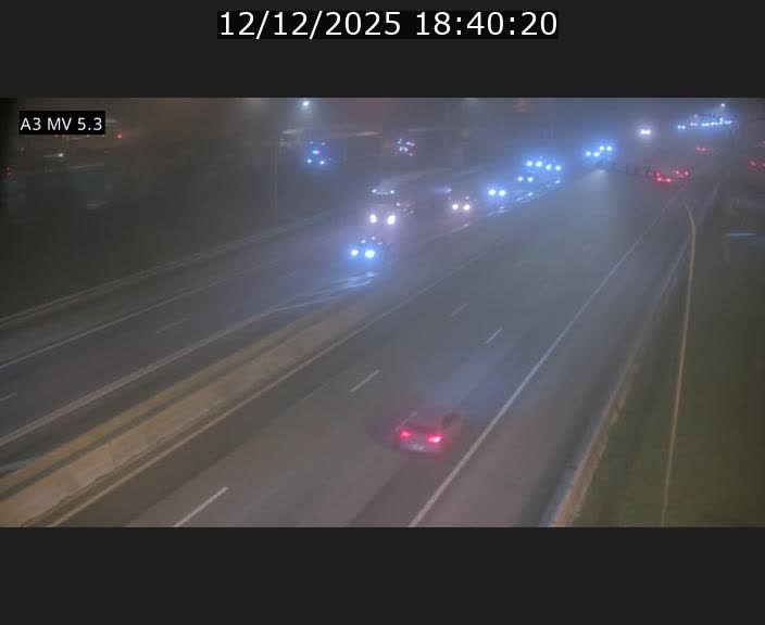 Webcam à l'Aire de Berchem au Luxembourg sur l'A3. Vue orientée vers la France