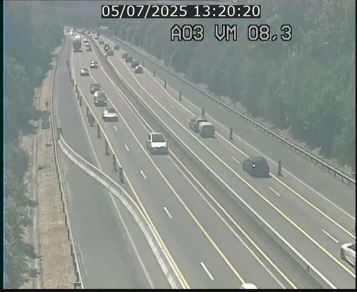 Traffic live webcam Luxembourg Bettembourg - A3 - BK 8.3 - direction France