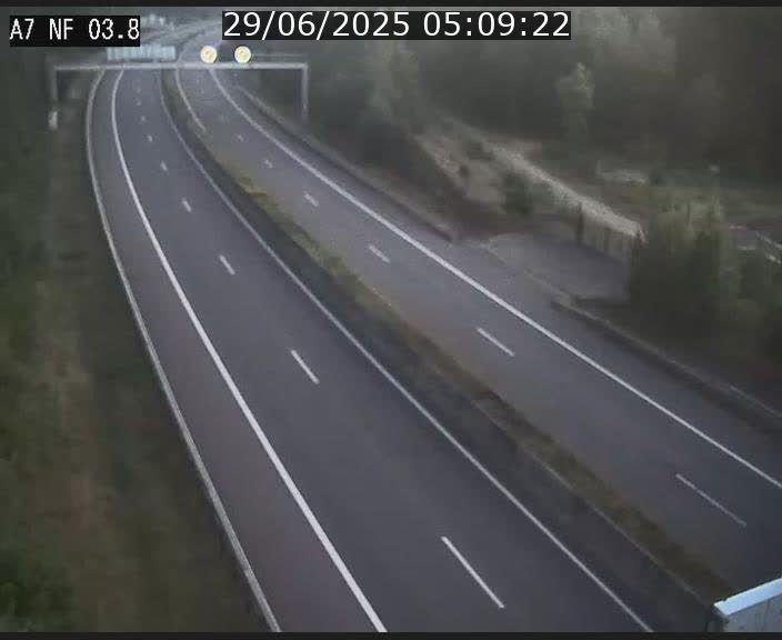 Webcam autoroute A7 au Luxembourg à la sortie du Tunnel Stafelter vers le Nord