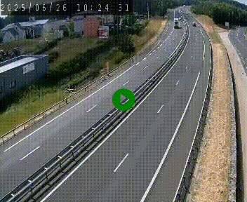 Caméra autoroute A75 à hauteur du col du rocher blanc en direction de Montpellier
