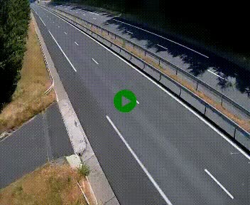 Caméra autoroute A75 à hauteur du col des Issartets en direction de Montpellier