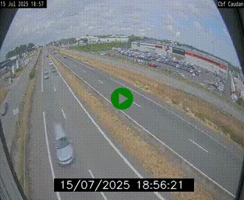 Webcam sur la N165 à hauteur de Caudan, dans le Morbihan.