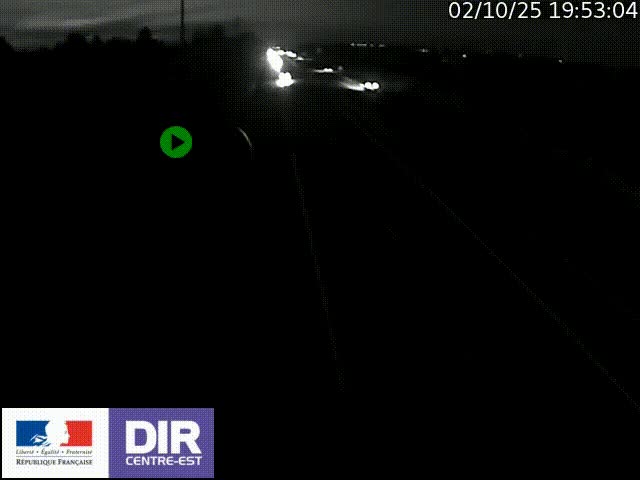 Webcam sur le contournement de Valence, sur la Nationale 7, à la jonction avec la N532, caméra orientée vers Grenoble