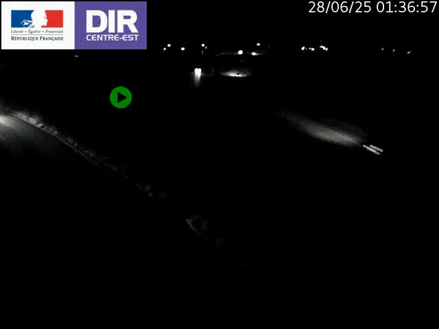 Webcam sur le contournement de Valence, sur la Nationale 7, caméra orientée vers Lyon