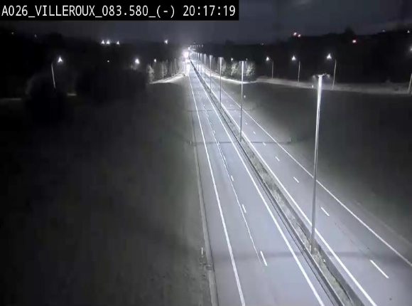 Webcam autoroute A26/E25 à hauteur de Vaux-sur-Sûre, à la jonction avec la N85 en direction de Liège - BK 83.6