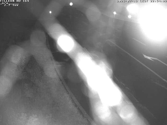 Webcam sur la RD164 à Tilleux. Vue orientée vers Neufchâteau