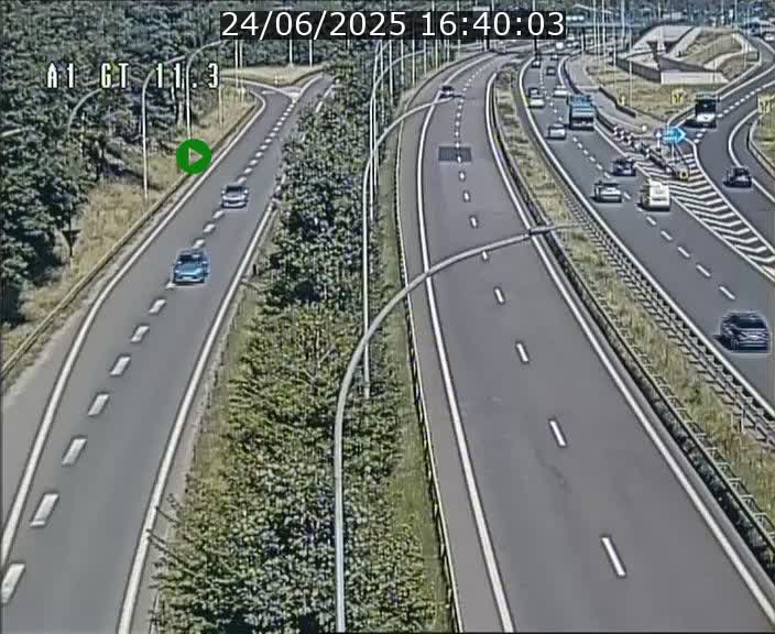 Traffic live webcam Luxembourg Senningerberg - A1 direction Allemagne - BK 11.3