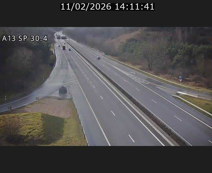Traffic live webcam Luxembourg Altwies - A13 direction Luxembourg-ville - BK 30.4