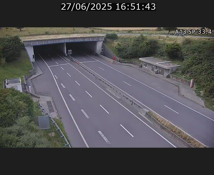 Webcam trafic sur A13 à hauteur d'Altwies en direction de Mondorf-les-bains et en provenance de l'Allemagne