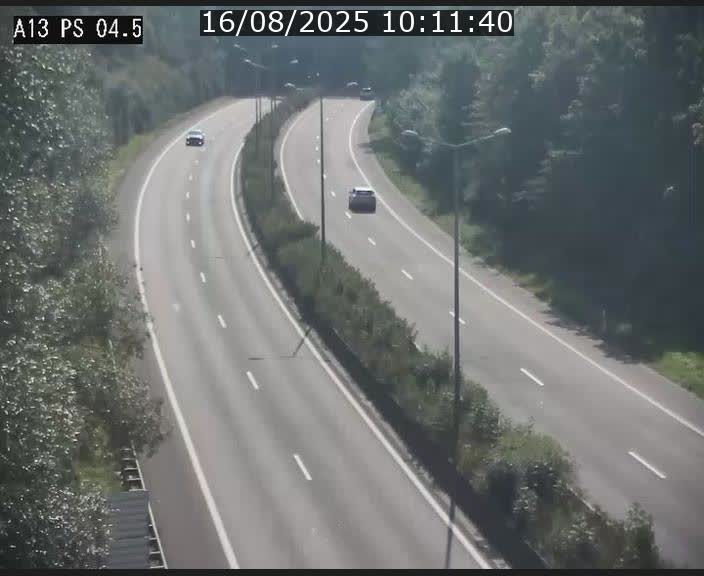 Traffic live webcam Luxembourg Differdange - A13 direction Esch-sur-Alzette - BK 4.5