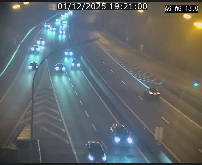 Traffic live webcam Luxembourg Mamer - A6 - BK 13 - direction Luxembourg/France/Allemagne