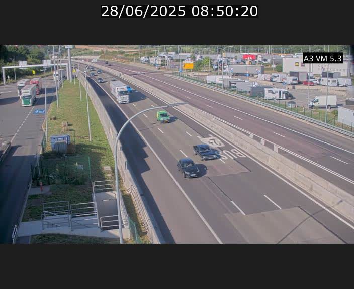 Traffic live webcam Luxembourg Aire de Berchem - A3 - BK 5 - direction France